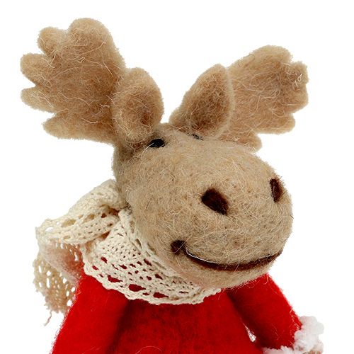 Floristik24 Christmas figure moose 22cm made of felt 2pcs