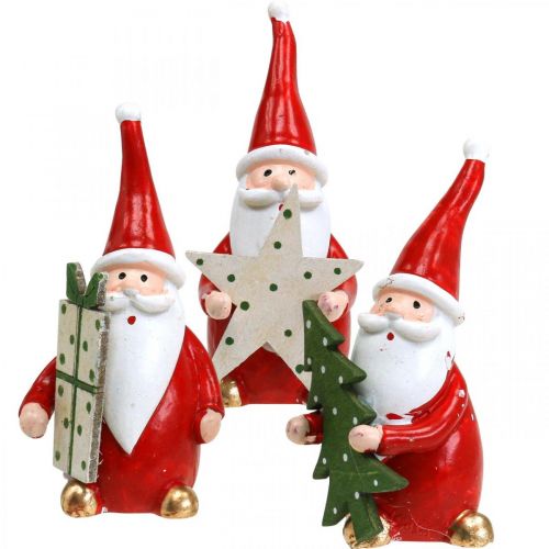 Floristik24 Christmas figures Santa Claus decoration figures H8cm 3pcs