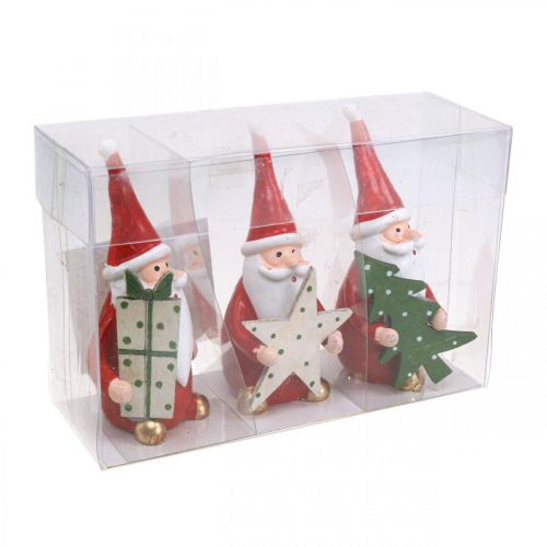 Floristik24 Christmas figures Santa Claus decoration figures H8cm 3pcs