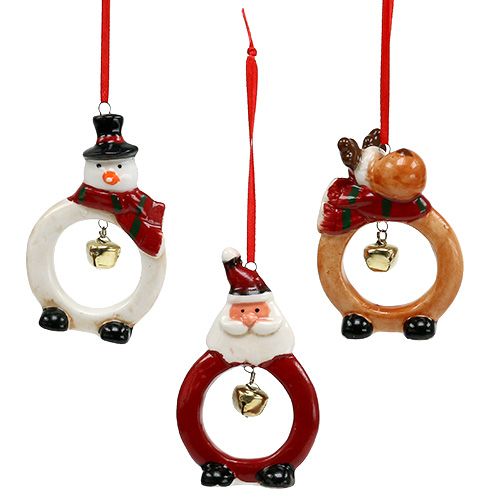 Floristik24 Christmas figures 8cm - 10cm to hang 3pcs