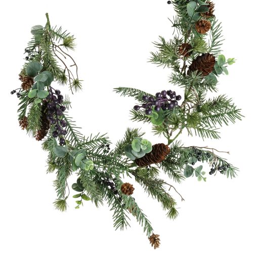 Christmas garland purple berry garland artificial 180cm