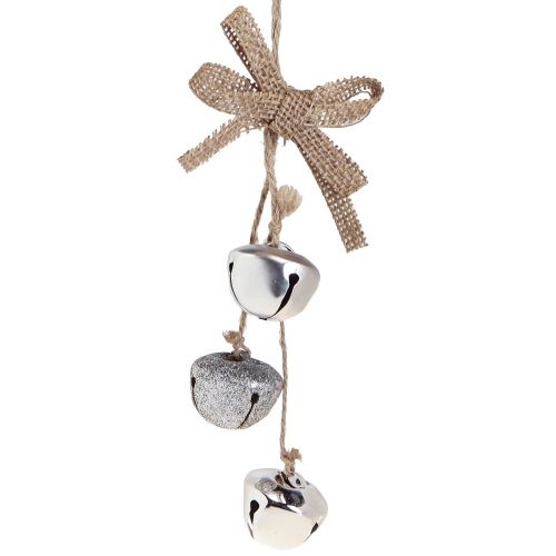 Floristik24 Christmas bells Christmas tree decorations silver Ø3.5cm 3pcs