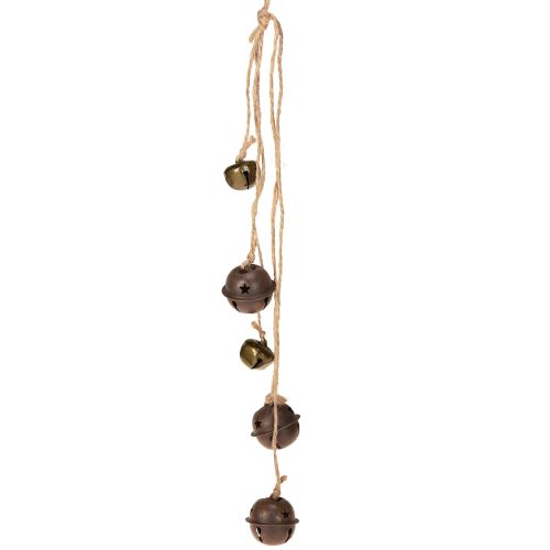 Product Vintage Christmas bells, 37cm, for hanging, set of 6