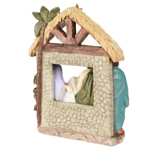 Product Christmas crib with figures Nativity scene Christmas 15.5×7×20cm