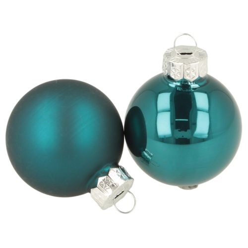 Christmas baubles, matte and glossy, small Christmas decorations, 4cm, 24 pieces