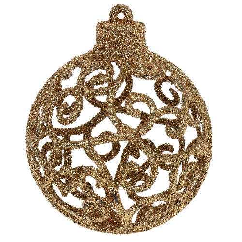 Floristik24 Christmas ball gold Ø6cm 16 pcs