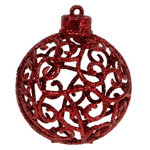 Floristik24 Christmas ball red Ø6cm 16 pcs