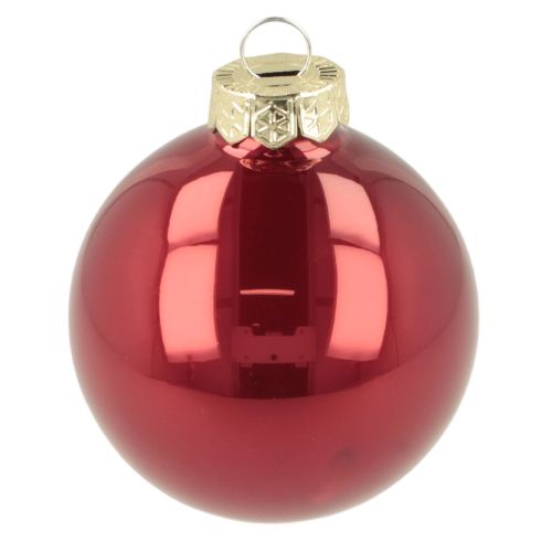 Christmas Bauble Set, Shiny Festive Decoration, 6cm, 24 Pieces | Floristik24.ie