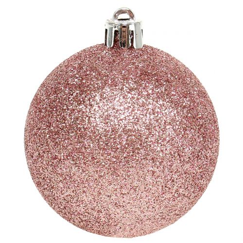 Floristik24 Christmas ball pastel pink mix Ø6cm 10pcs