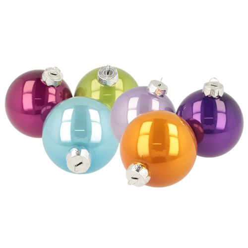Christmas Bauble Set, Colorful Christmas Tree Baubles, 75mm, 14 Pieces buy online | Floristik24.ie