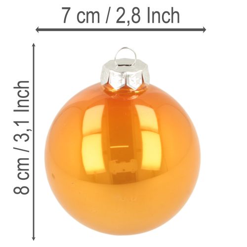 Christmas Bauble Set, Colorful Christmas Tree Baubles, 75mm, 14 Pieces | Floristik24.ie