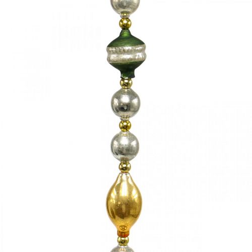 Floristik24 Christmas ball garland decoration Christmas glass 1.8m