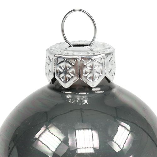 Product Christmas ball glass Ø3.5cm pink, gray, cream 16pcs
