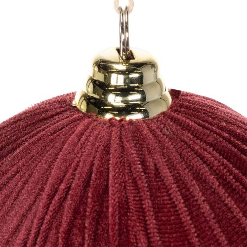Large red velvet-look