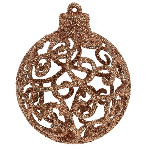 Floristik24 Christmas ball copper gold Ø6cm 16 pcs