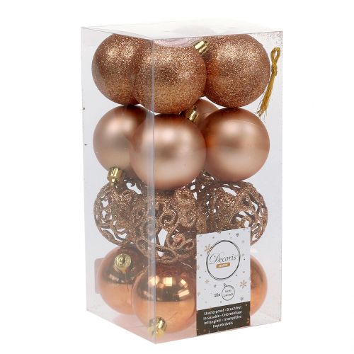 Floristik24 Christmas ball copper gold Ø6cm 16 pcs