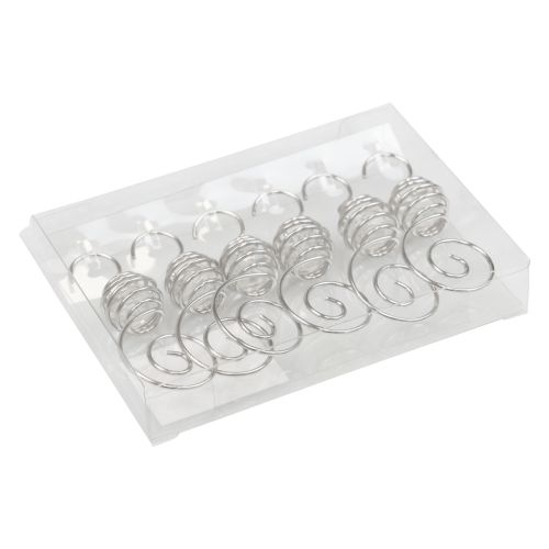 Floristik24 Christmas ball hanger, ball hanger silver 7cm 6pcs