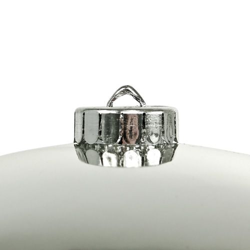 Product Christmas ball plastic large silver Ø25cm