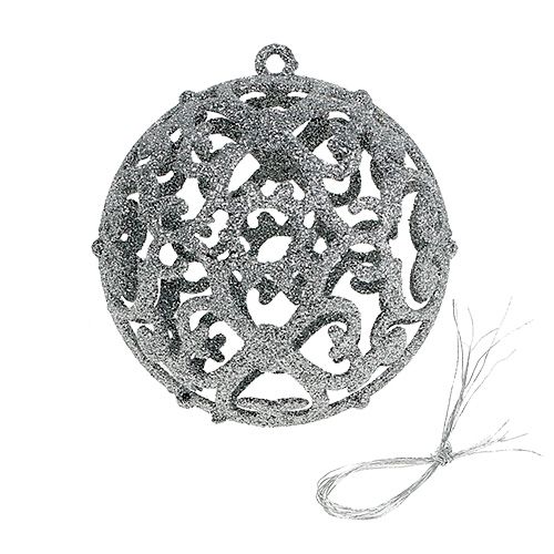 Floristik24 Christmas balls plastic pink-silver assort. Ø8cm 8pcs