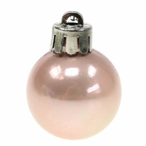 Floristik24 Christmas tree decorations Christmas balls gold, white, pink 3cm 14pcs