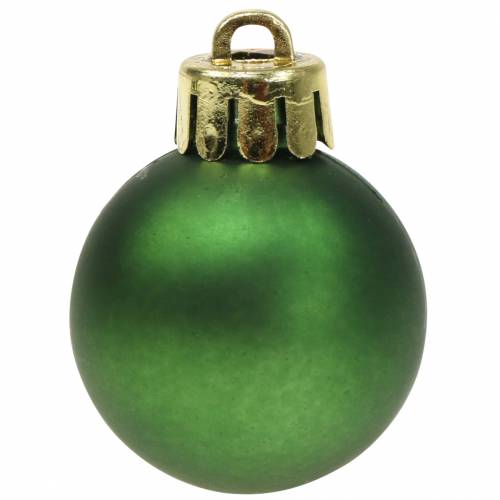 Product Christmas tree decoration Christmas ball green 3cm 14pcs