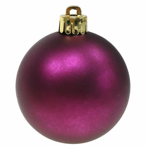 Floristik24 Christmas tree decorations Christmas ball purple Ø6cm 12pcs
