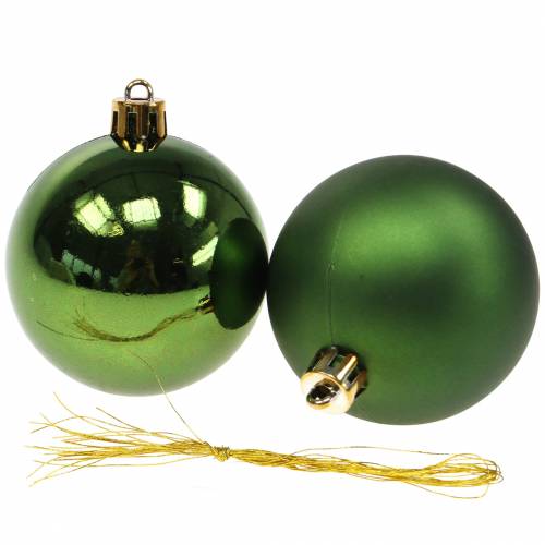 Floristik24 Christmas tree decoration Christmas ball green Ø6cm 12 pcs