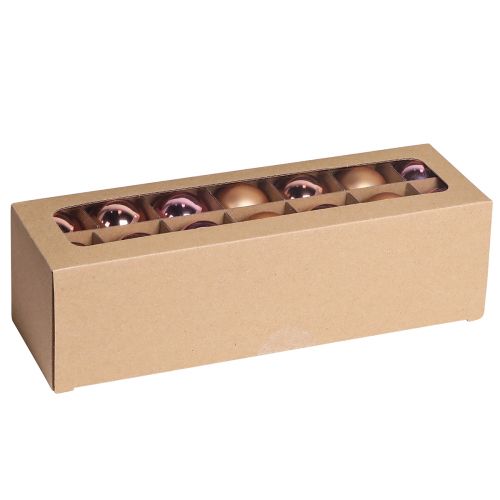 Product Christmas balls apricot mix tree balls glass Ø4cm 24 pcs