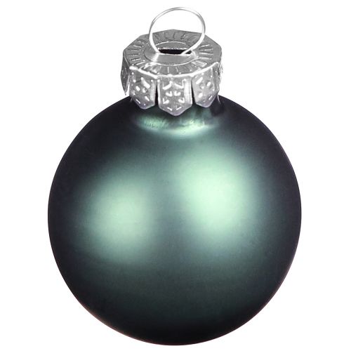 Product Christmas balls glass tree balls green grey 4 cm 24 pcs