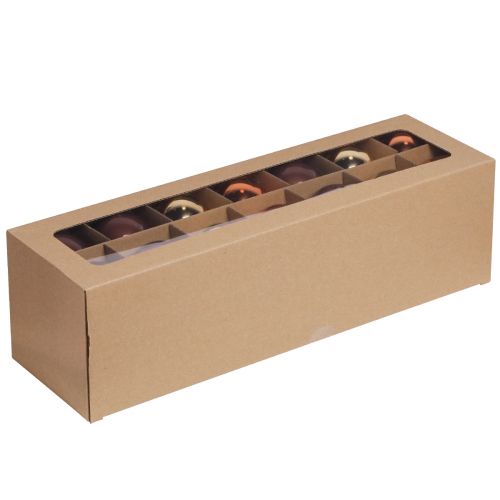 Product Christmas balls gold brown tree balls glass Ø6cm 24 pcs