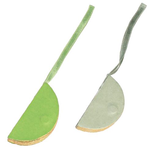 Product Christmas baubles, paper honeycomb balls, green and gold, 7cm, 4 pieces, decoration