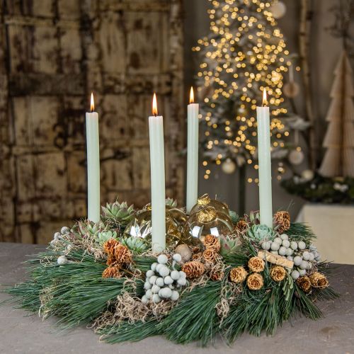 Floristik24 Christmas balls glass Christmas tree balls clear, brown Ø8cm 4pcs