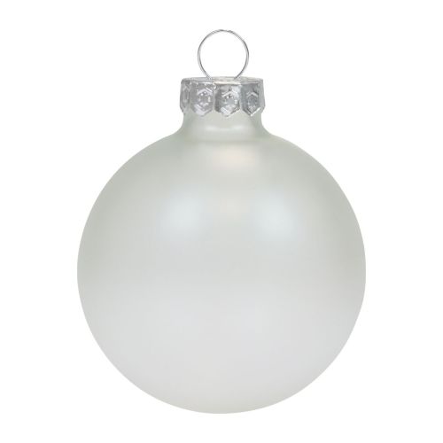 Product Christmas Balls Glass Clear Opaque Christmas Tree Balls Ø6cm 6 pcs