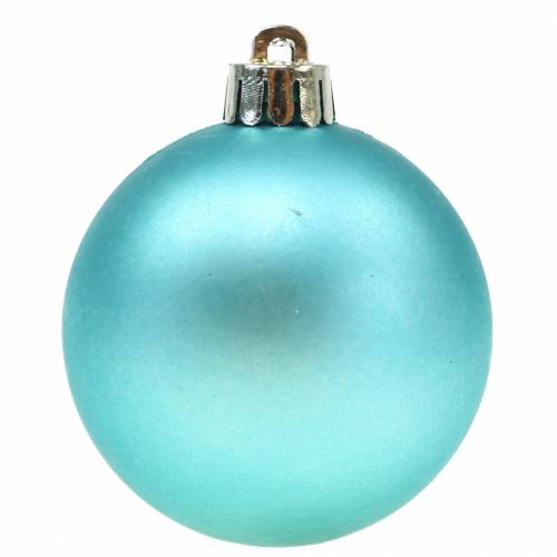 Floristik24 Christmas tree decorations Christmas ball turquoise Ø6cm 12pcs