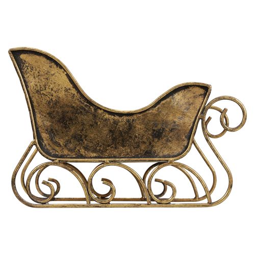 Floristik24 Christmas sleigh metal decorative sleigh gold 30×12×20cm