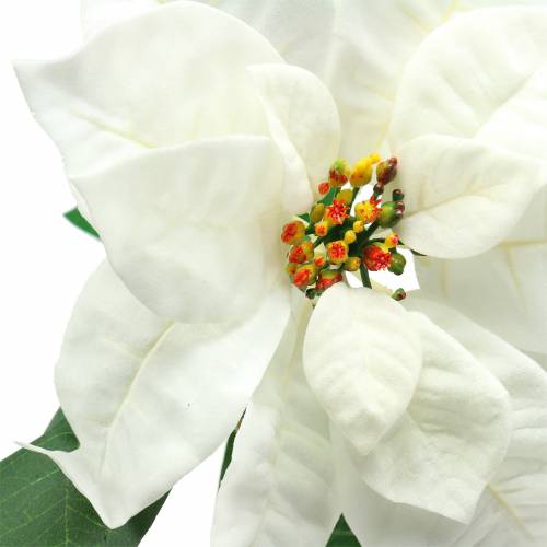 Product Poinsettia artificial flower white 67cm