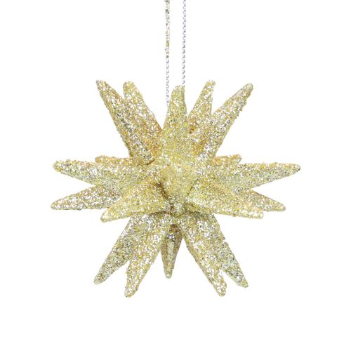 Floristik24 Christmas Stars Christmas Decorations Gold Glitter Ø7cm 6 Pcs