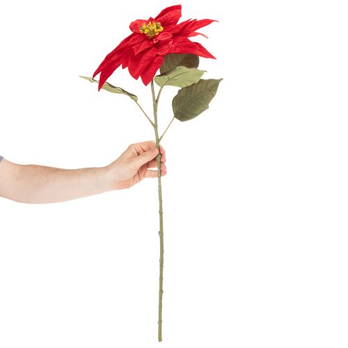 Artificial Poinsettia Red Single Stem Decoration 82cm | Floristik24.ie