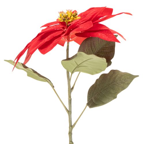 Artificial Poinsettia Red Single Stem Decoration 82cm | Floristik24.ie
