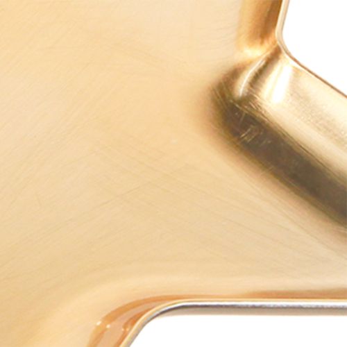 Floristik24 Christmas plate star decoration plate gold plastic Ø31cm