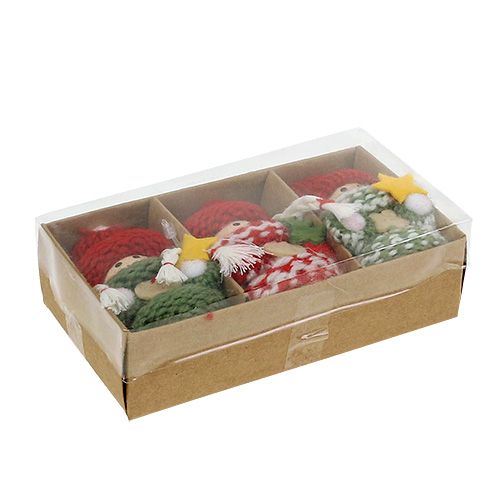 Floristik24 Christmas elf for hanging 6.5cm L15cm assorted 3pcs