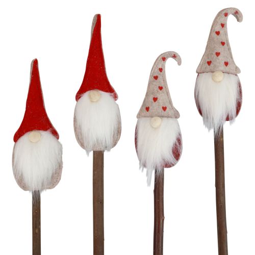 Floristik24 Christmas gnome garden stake gnome 48.5/50cm 4 pieces