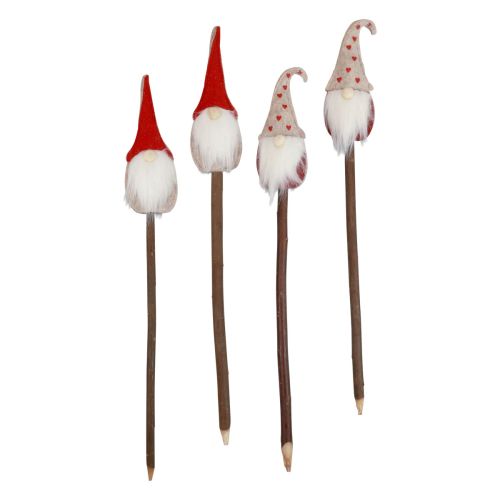 Floristik24 Christmas gnome garden stake gnome 48.5/50cm 4 pieces