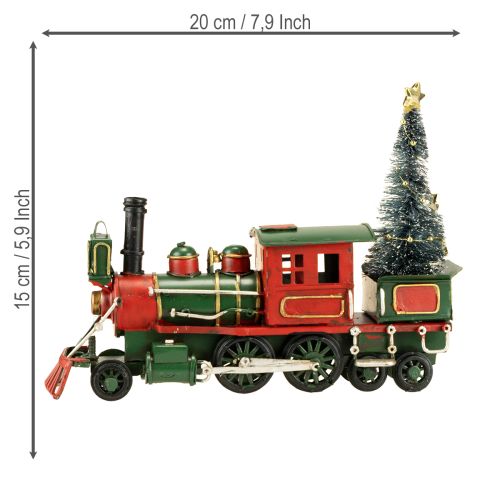 Product Christmas train with fir locomotive Christmas green 20cm