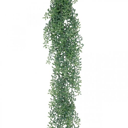 Product Green plant hanging artificial hanging plant with buds green, white 100cm