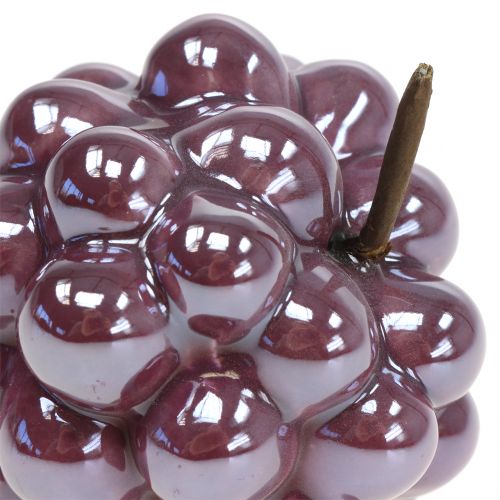 Floristik24 Grapes ceramic lilac 10cm 2pcs