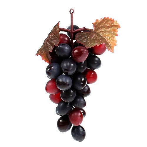 Floristik24 Bunch of grapes dark red 15cm 4pcs