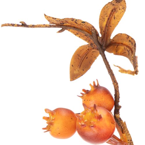 Artificial hawthorn branch, autumn decoration, 75cm | Floristik24.ie