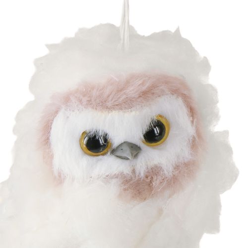 Product White owl decoration for hanging owl chicks white 12cm 2pcs
