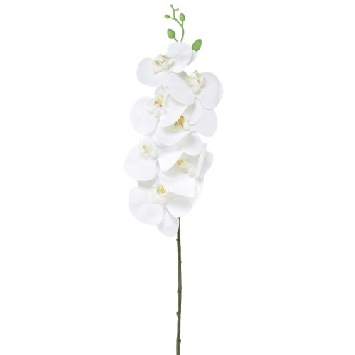 White Artificial Orchid Phalaenopsis Real Touch H83cm